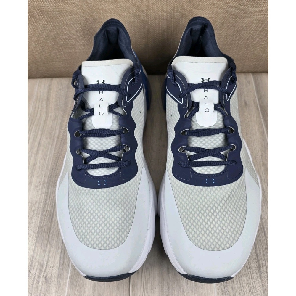 NWOB Under Armour Halo Trainer Blue White Running Sneakers Shoes Mens Size 11.5